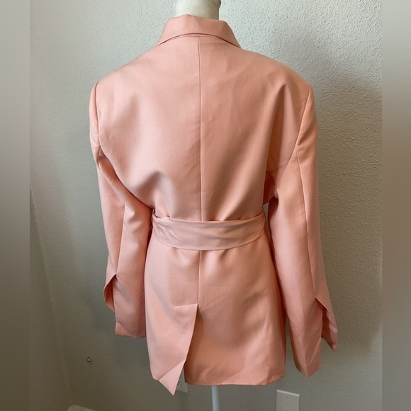 NWT Maggie Marilyn Salmon Pink Just Getting Started Blazer Size 10 - Picture 6 of 16